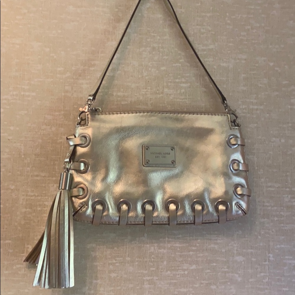MICHAEL KORS  LEATHER SHOULDER BAG